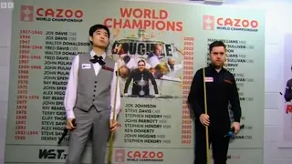 KBV-430  Rob Walker Introduces The Players on the last day of the quarter finals at World Snooker