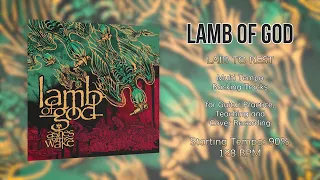 LAMB OF GOD - Laid to Rest - 90% Tempo (128 BPM) Backing Track