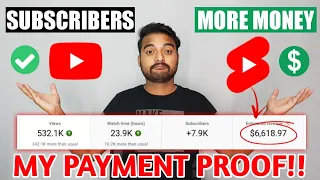 ज्यादा EARNING के लिए SHORTS VIDEO बनाये या LONG VIDEO (LIVE PROOF) | How to Earn Money from YouTube