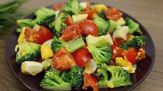 A very simple and delicious broccoli salad. Light salad.