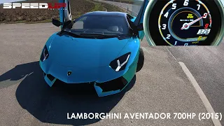 LAMBORGHINI AVENTADOR 700HP ACCELERATION & TOP SPEED TEST | 0-100 | 0-200 | 0-300 | 100-200 | DRAGY