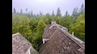 Abandoned oceanfront Maine mansion, Maine alien house & abandoned Air Force housing