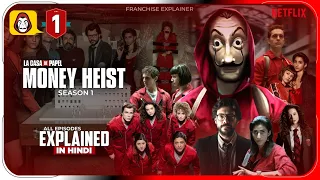 Money Heist Season 1 Complete Series Explained in Hindi |Netflix Series हिंदी / उर्दू | Hitesh Nagar