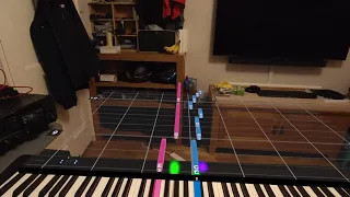 PianoVision on Quest 3 Mixed Reality first song attempt