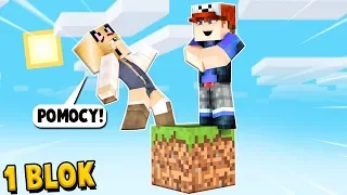 CZY ZOSTANĘ SAM NA JEDNYM BLOKU w Minecraft? | Vito i Bella