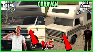 Camper Van GTA 5 VS San Andreas #shorts