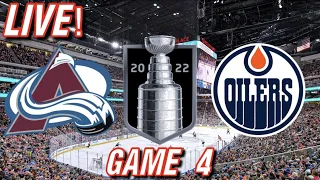 Colorado Avalanche Vs Edmonton Oilers GAME 4 LIVE 6/6/2022