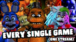 We Are Playing EVERY FNaF Game In One Stream! 10th Anniversary of FNaF