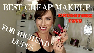 BEST CHEAP MAKEUP | Drugstore Favorites | HIGHEND DUPES