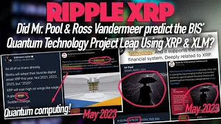 Ripple XRP: Did Mr. Pool & Ross Vandermeer Predict The BIS’ Project Leap Using XRP & XLM?