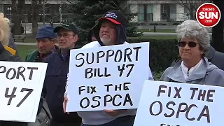 Two sides protest animal cruelty bill