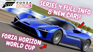 FORZA HORIZON 5 - SERIES 4 has 8 NEW! car's - Horizon WORLD CUP and more! FULL INFO.