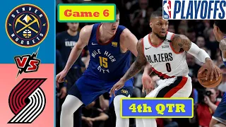 Portland Trail Blazers vs. Denver Nuggets Full Highlights 4th Quarter Game 6 | NBA Playoffs 2021