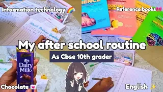 A productive after school routine 🎀 As cbse 10th grader🌈Going to be hectic #10thgrader #study