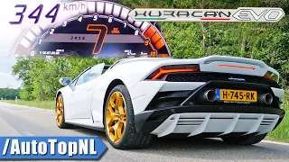 LAMBORGHINI HURACAN EVO | 0-344KM/H *INSANE* TUNNEL SOUND by AutoTopNL