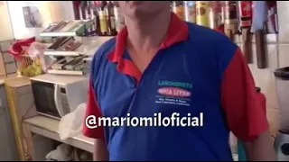 Gustavo Lima toma café na nossa São benedito.