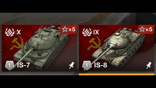 9 VS 10 | ИС-8 + ИС-7 | что лучше на своем уровне #wotblitz