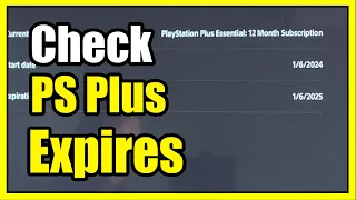 How to View when PS PLUS Expires on Your PS Plus Account on PS5 Console (Fast Tutorial)