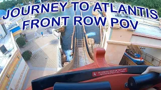 JOURNEY TO ATLANTIS FRONT ROW POV - SEAWORLD ORLANDO FLORIDA