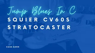 JUMP BLUES Backing Track in C | 2016 Squier Classic Vibe '60s Stratocaster | 2021