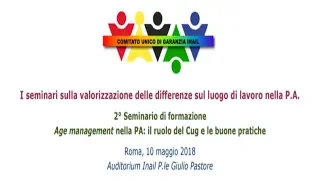 Age management nella Pa: il ruolo del Cug e le buone pratiche I parte - (10-05-2018)