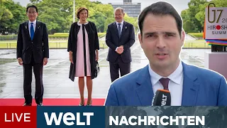 G7-Gipfel in Japan: Gemeinsam gegen Russland - Westen will Sanktionen gegen Diamanten | WELT Stream