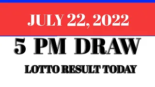 Lotto Result Today 9pm July 22 2022