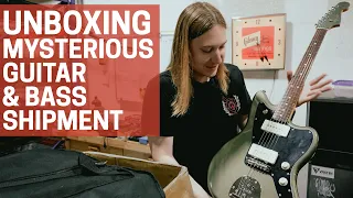 Unboxing a Mysterious Guitar & Bass Shipment