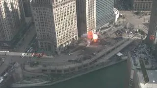 Huge Explosions! Transformers 3 Bumblebee filming in Chicago