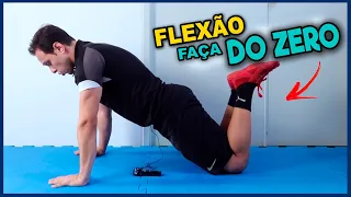 FLEXÃO DE BRAÇOS DO ZERO - SUPER INICIANTE!