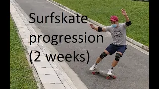 Surfskate progression (2 weeks improvement)