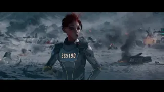 ready player one (2018) Iron giant vs machagodzilla scene fight