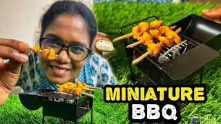 First Time in YouTube Real Miniature Barbecue Cooking | HomeDecor