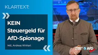 Kein Steuergeld für AfD-Spionage!