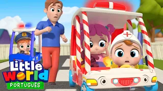 As Rodas da Ambulância do Joãozinho! 🚑 | O Mundo de Nina e Nico - Little World Português