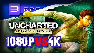 RPCS3 Uncharted: Drake's Fortune 1080p VS 4K Performance Comparison