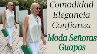 TIPS PARA VESTIR ESPLÉNDIDA A LOS 50 60 Y 70 AÑOS MODA EN LOOKS PARA MUJERES MAYORES