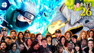 Kakashi's Susanoo [26 People React] 🇯🇵 | Team 7 Defeat Kaguya (Shippuden 473) ナルト 疾風伝 海外の反応