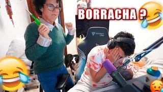 La madre de Marki invade el directo borracha 🤣🤣