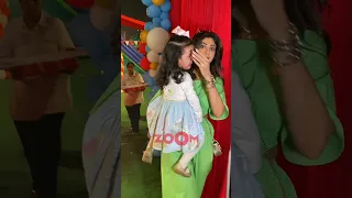 Shilpa Shetty exits from Ekta Kapoor's son's party as daughter Samisha cries #shorts #shilpashetty