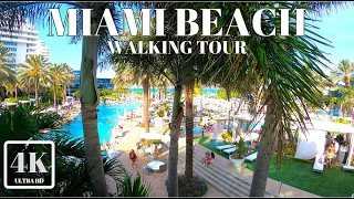 WALKING TOUR MIAMI BEACH 4K ULTRA HD 60FPS FLORIDA USA AΩ