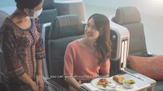 Singapore Airlines Boeing 737-8 Business Class Cabin
