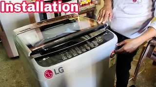 Lg Fully Automatic 7Kg Top Load Washing Machine T70SJSF3Z | Installation Demo, How To Use, Etc. #LG