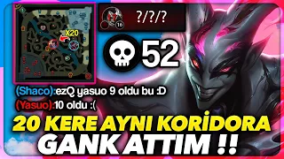 ALT F4 ÇEKERDİM BEN OLSAM !! SHACO İLE AYNI KORİDORA SÜREKLİ GANK ATMAK !! | Ogün Demirci