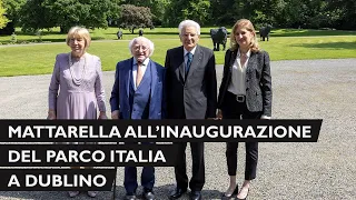 Il Presidente Mattarella alla cerimonia di inaugurazione del Parco Italia