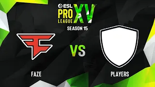 FaZe vs Players | Карта 2 Mirage | ESL Pro League Season 15 - Playoffs Round 1