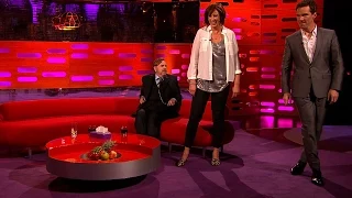 Miranda & Benedict Cumberbatch demo a pop star walk - The Graham Norton Show: Series 16 - BBC One
