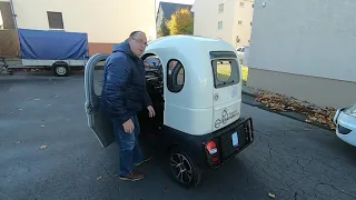 Elektroauto ElektroBest 45 Km/h für 5K Rundumvideo und Probefahrt