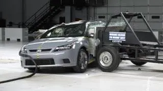 2011 Scion tC side IIHS crash test