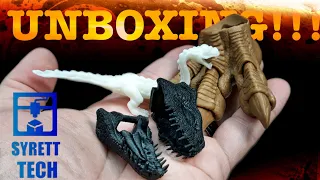 UNBOXING a ton of AMAZING Dinosaurs from Syrett Tech!!! Marco Makes!! Rods Random Work!!